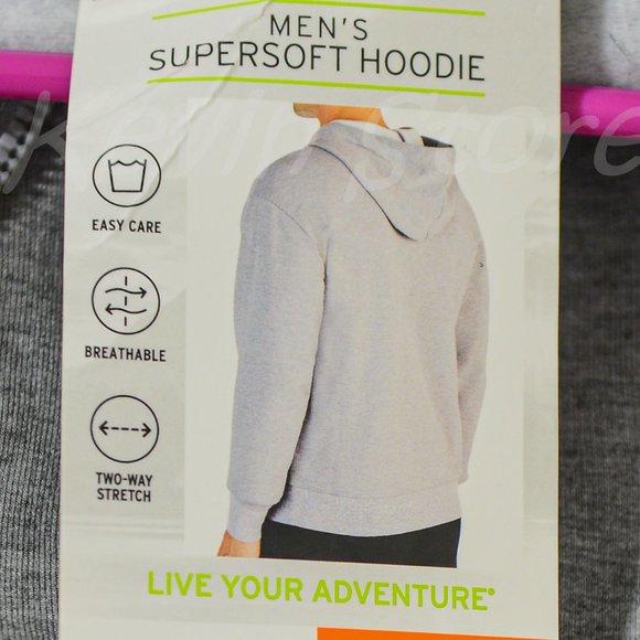 Eddie Bauer men full-zip supersoft hoodie Gray - Picture 7 of 7